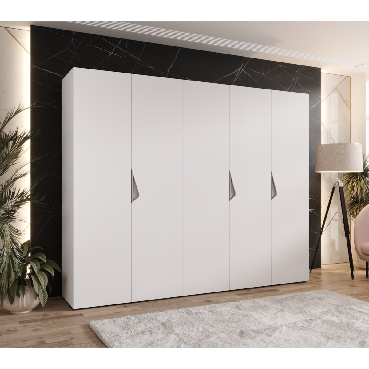 Szafa uchylna Sandi 1 250 wys 202 cm Biały + u Kaszmir