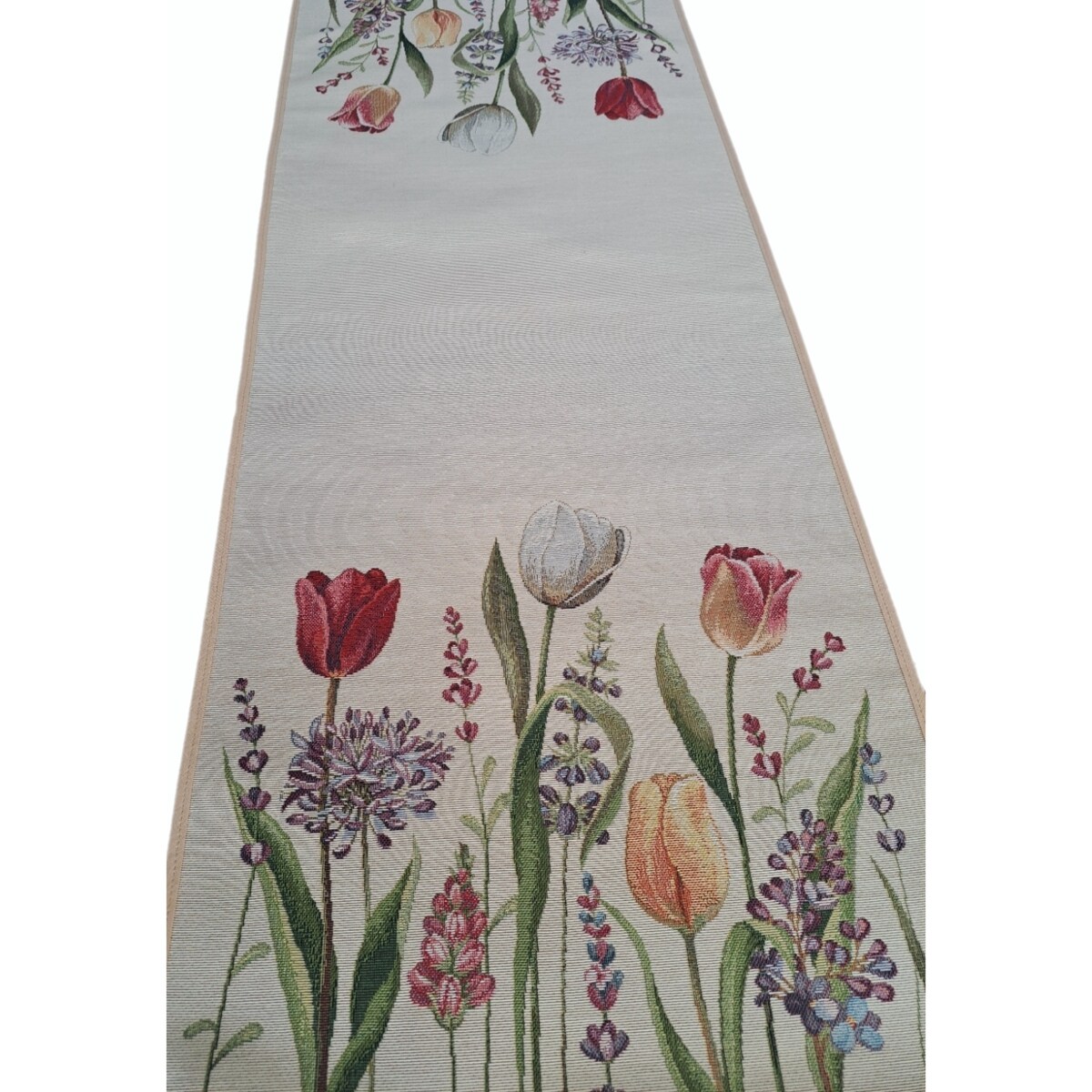 Bieżnik Na Stół 40X100 Cm Dekoracyjny Ozdobny Tulipany