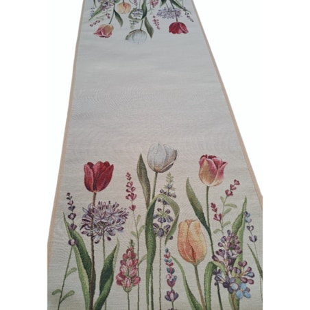 Bieżnik Na Stół 40X100 Cm Dekoracyjny Ozdobny Tulipany