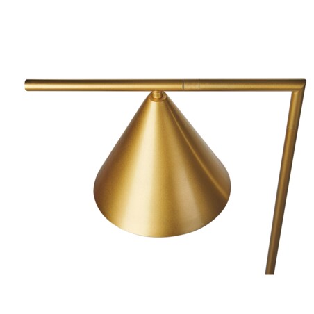 Lampa podłogowa metalowa złota MOCAL