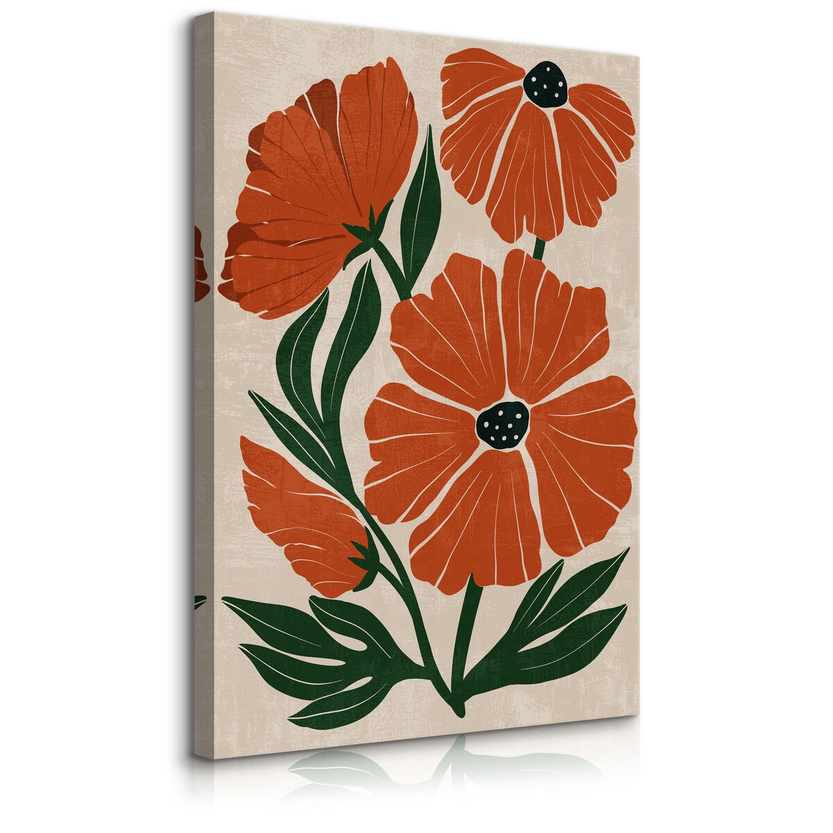 Obraz Pomarańczowe Maki Kwiaty 30x40cm