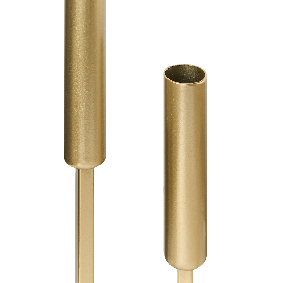 Świecznik TRAFARIA Metal 26 cm Złoty