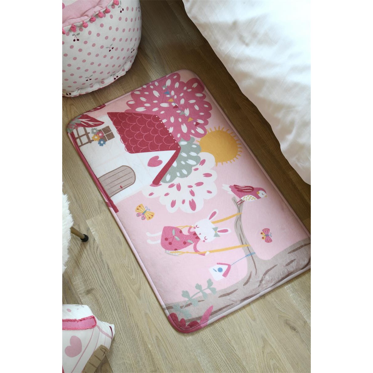 Dywanik dziecięcy MATTY, różowy, 45 x 75 cm