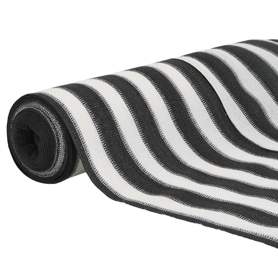 vidaXL Siatka cieniująca, antracytowo-biała, 1,5x10 m, HDPE, 150 g/m²