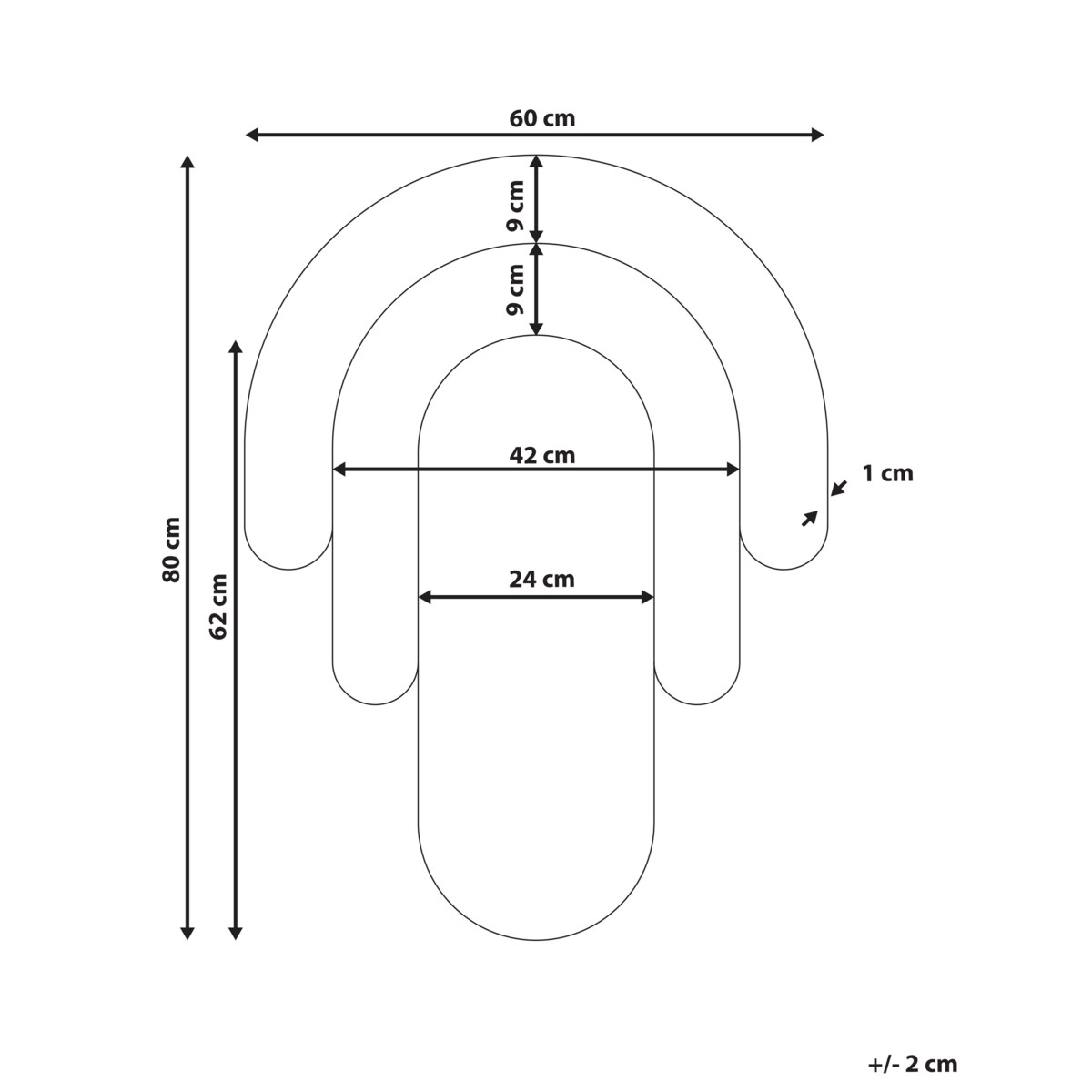 Lustro ścienne MESPAUL 60 x 80 cm Kolorowy