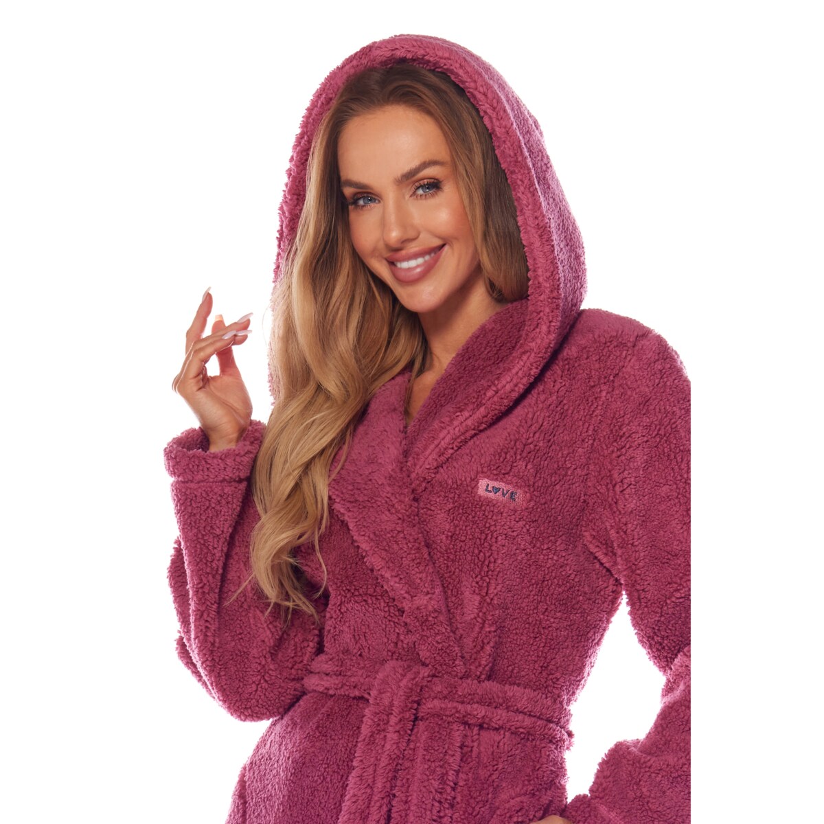 Szlafrok Brandi 2204 Brudny Róż Brudny Róż, XL