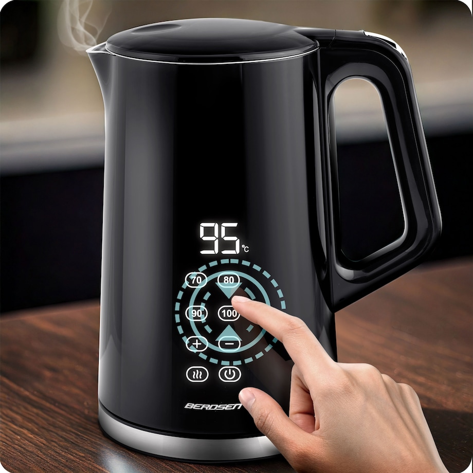Czajnik elektryczny Berdsen 1,7l panel dotykowy regulacja temperatury 2200W
