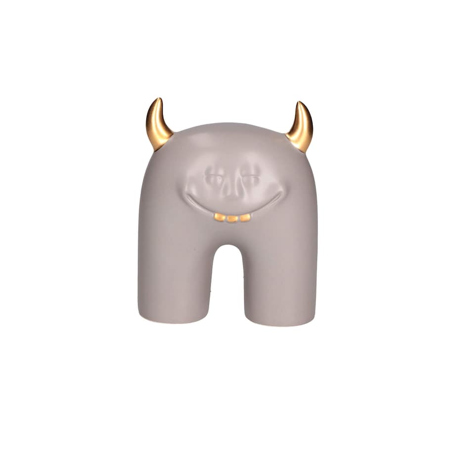 Nowoczesna ozdoba ceramiczna Glinfluencer - 15 cm, N