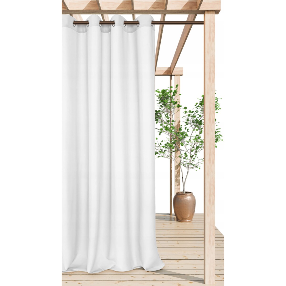 Zasłona Ogrodowa na Kółkach Przelotkach Gotowa Tarasowa Wodoodporna 140 x 250