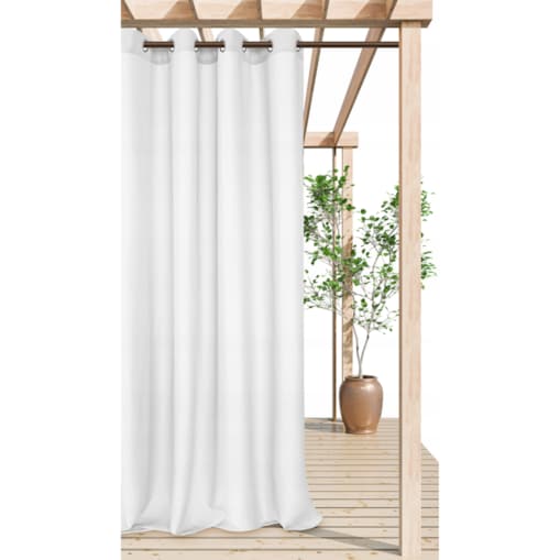 Zasłona Ogrodowa na Kółkach Przelotkach Gotowa Tarasowa Wodoodporna 140 x 250