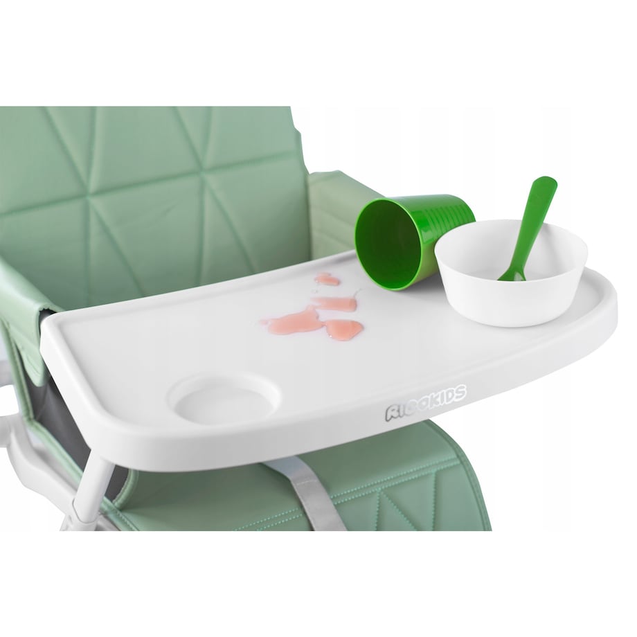 Krzesełko do karmienia Ricokids Nuco lekkie składane podnóżek 7098