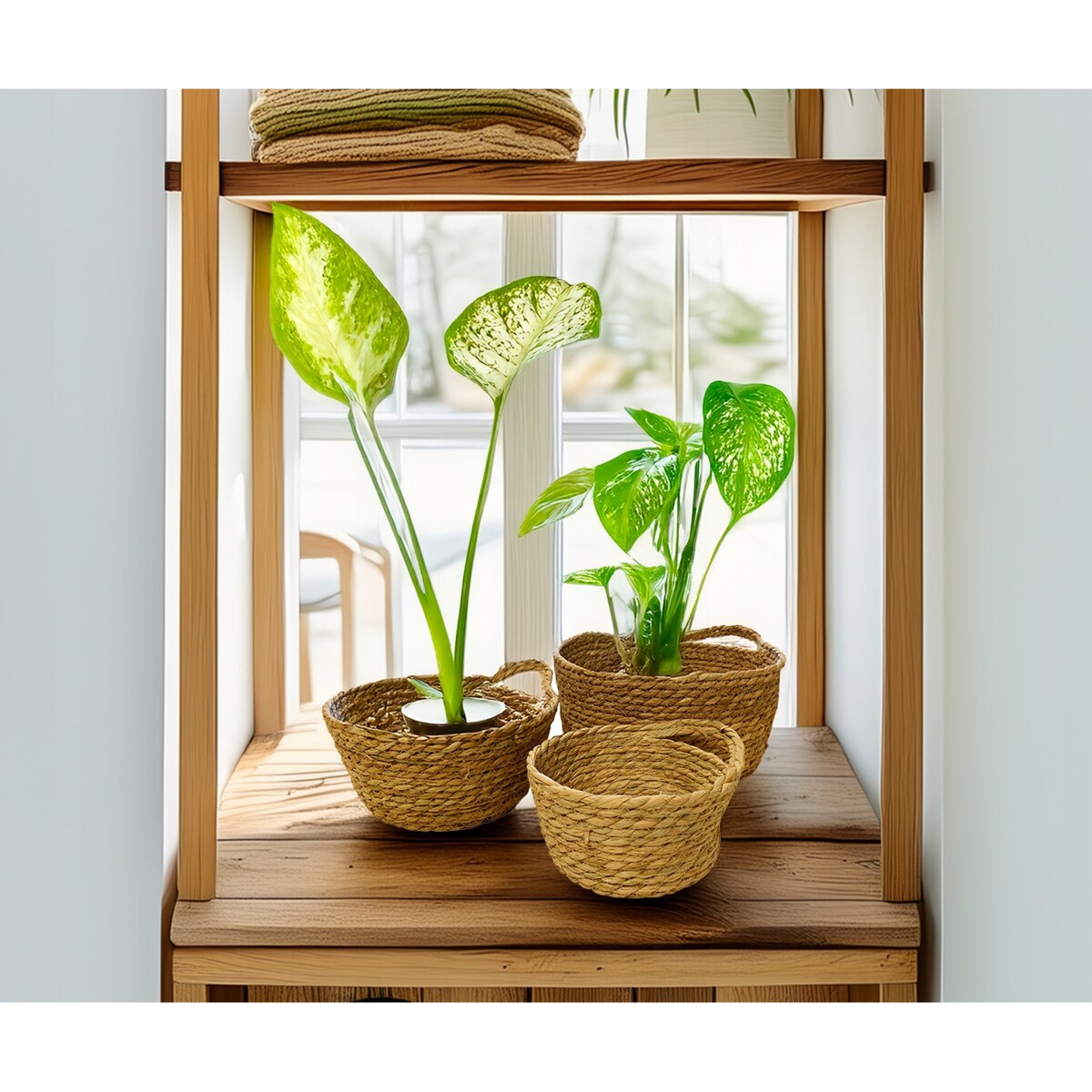 DONICZKA KOSZ DUŻA BOHO 3 szt osłonka na bonsai balkon taras do domu salonu