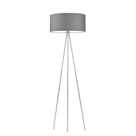 Lampa stojąca podłogowa trójnóg z abażurem walec 40cm JOLLY