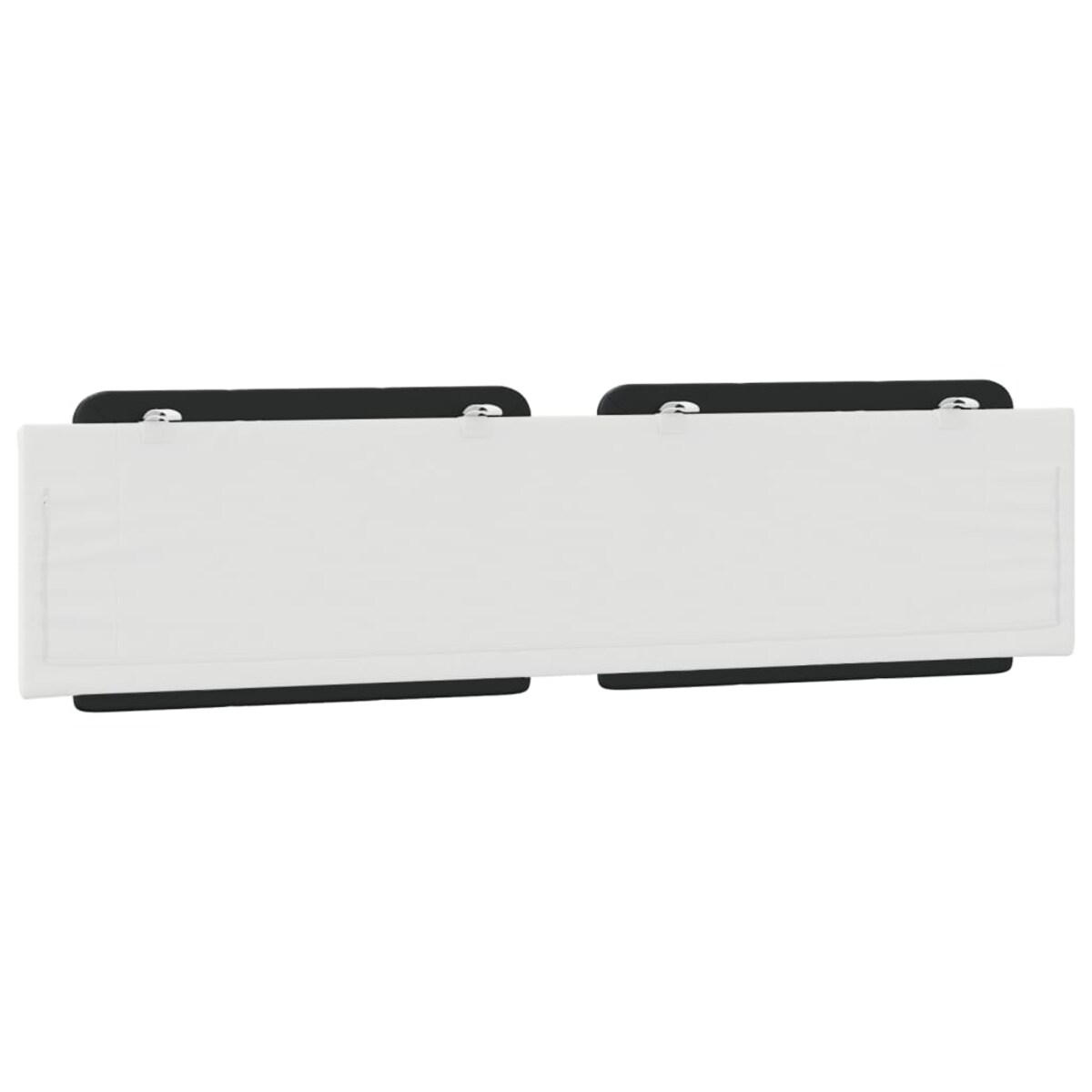 vidaXL Poduszka na wezgłowie, Zadar, czarno-biała, 200 cm, sztuczna skóra