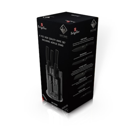 Zestaw noży 6 elementów BERLINGER HAUS Black Silver
