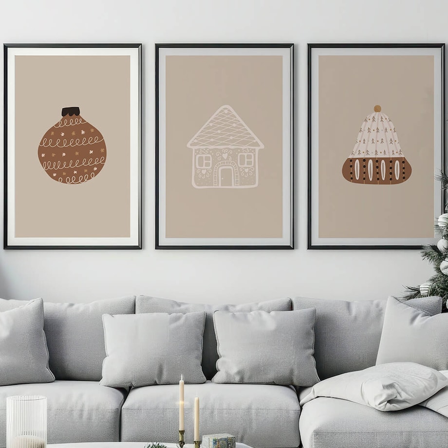 3 x plakat dla dzieci | święta 2 50x70