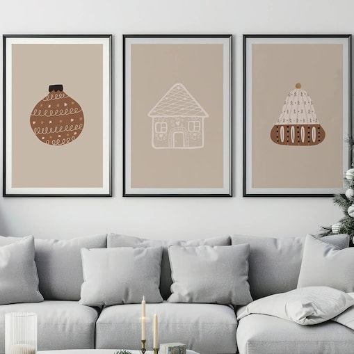 3 x plakat dla dzieci | święta 2 50x70