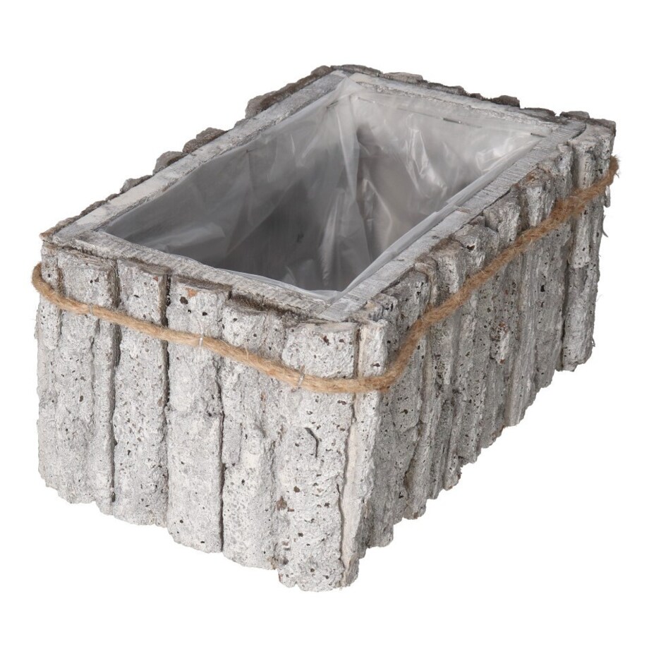 Doniczka Osłonka Drewniana Duża Kora Korytko Doniczki