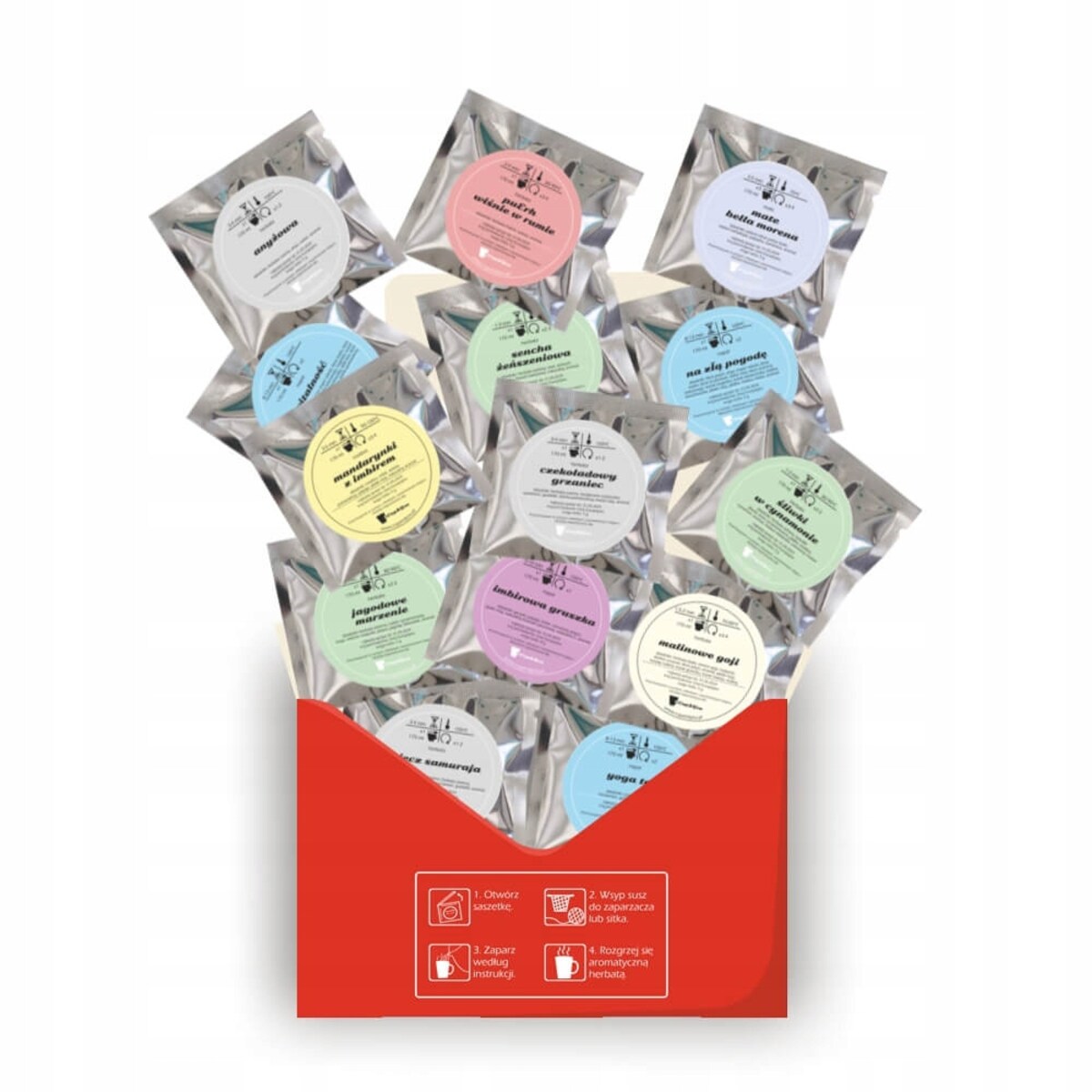 Zestaw rozgrzewających sypanych herbat w apteczce na zimę PIERWSZA POMOC