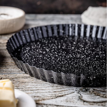 Forma do pieczenia ciasta tarty z powłoką nieprzywieralną 28x3.5cm KLAUSBERG