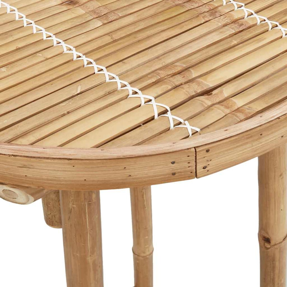 vidaXL Stół barowy na zewnątrz, okrągły, Ø55x100 cm, bambus