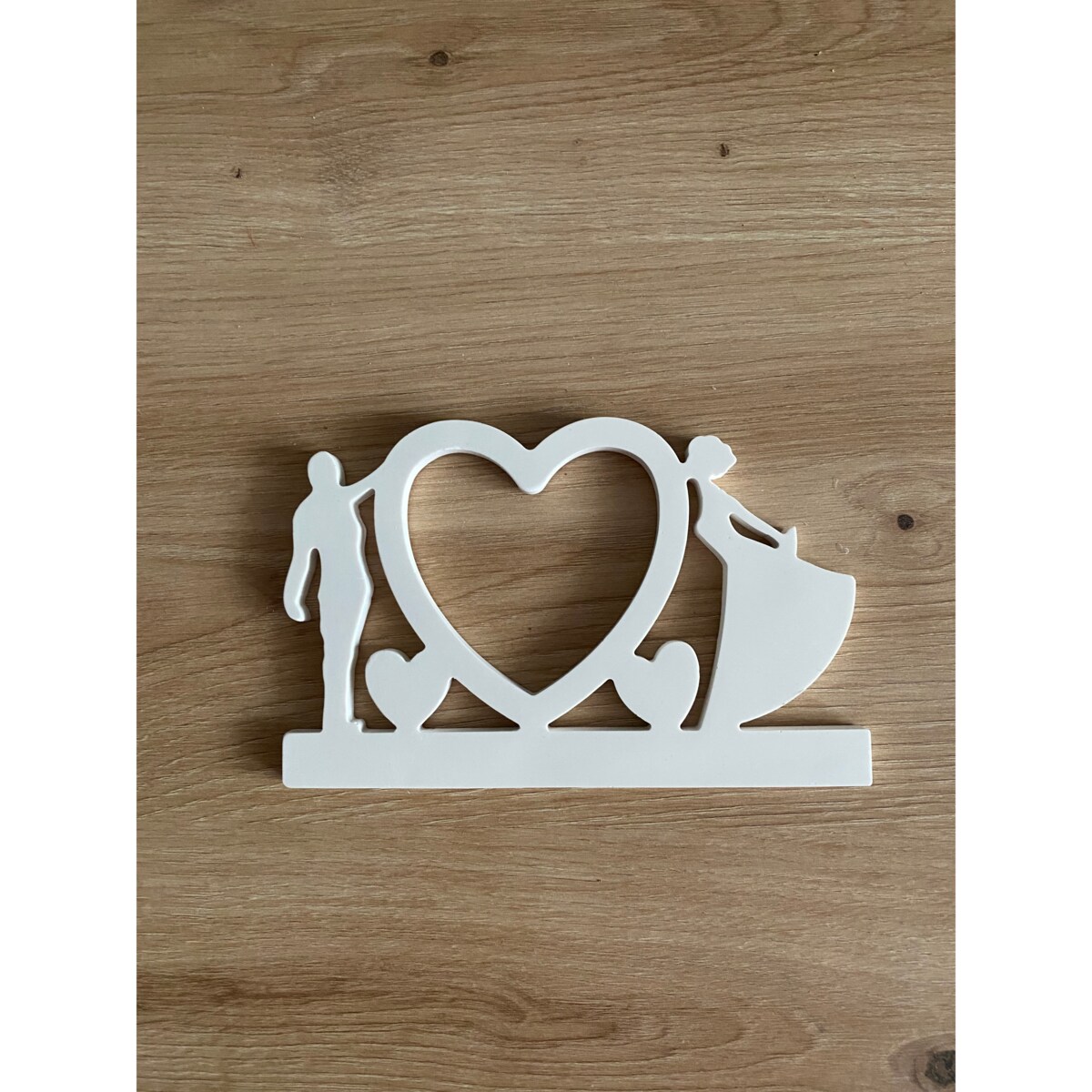 Świecznik dekoracyjny Para z sercem