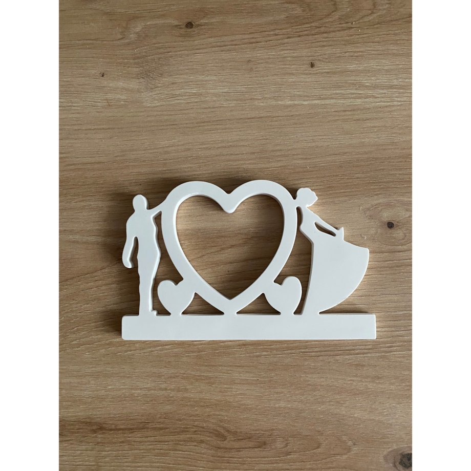 Świecznik dekoracyjny Para z sercem
