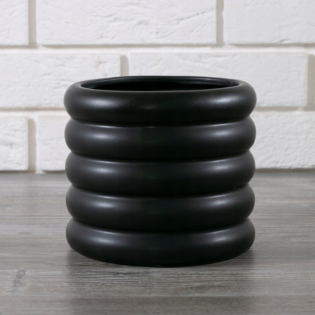 DONICA BUBBLES czarny mat ceramiczna śr. 17cm