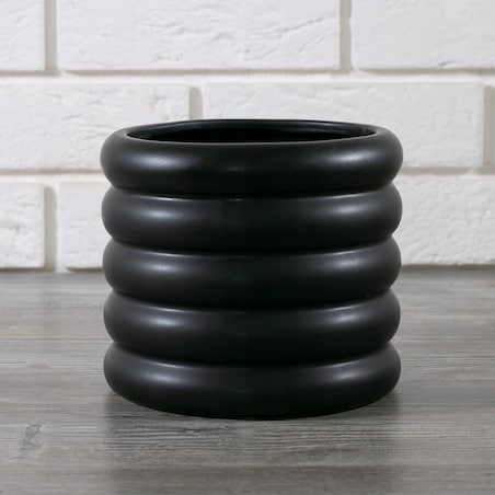 DONICA BUBBLES czarny mat ceramiczna śr. 17cm