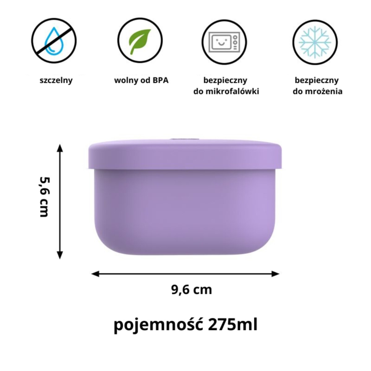 OMIE OMIESNACK pojemnik na przekąski, Purple