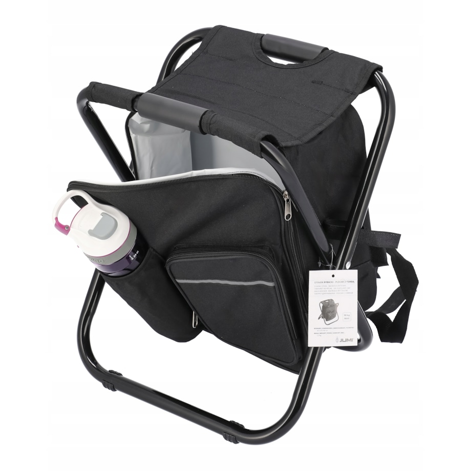 KRZESEŁKO WĘDKARSKIE TURYSTYCZNE Z PLECAKIEM SKŁADANE 2 w 1