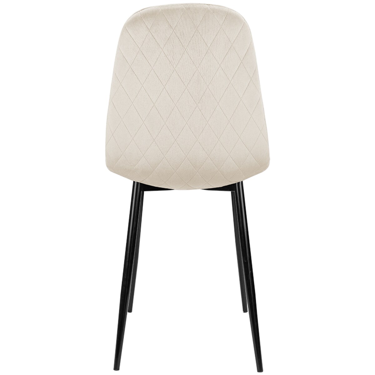 Krzesło tapicerowane do salonu jadalni welurowe beżowe loft