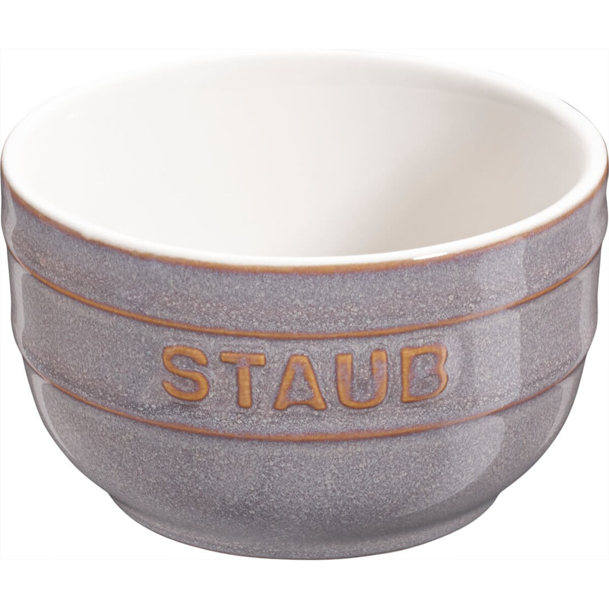 Staub Mini Ramekin Okrągły, 4 szt. - 200 ml, Antyczny szary