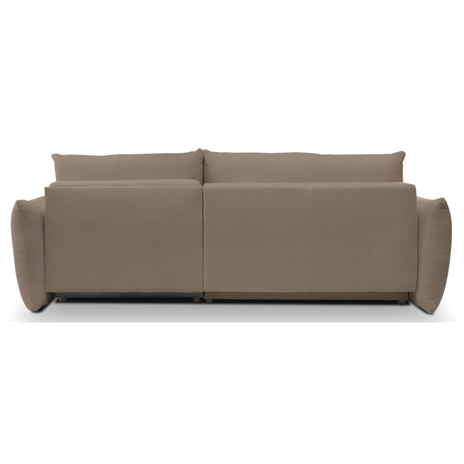 Narożnik z funkcją spania do salonu BOSE, prawostronny, caffe latte