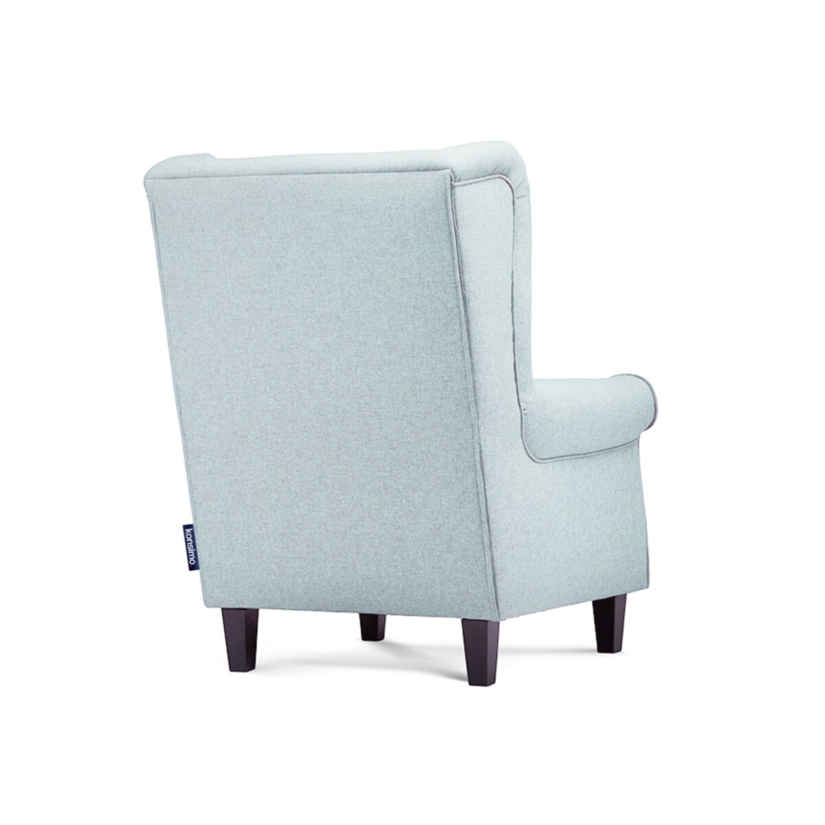 KONSIMO MILES Fotel uszak zielony czarne nóżki