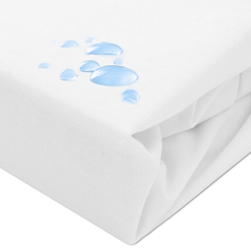 Prześcieradło ochronne wodoodporne z gumką 2w1, rozmiar 140x200 SG kolor biały