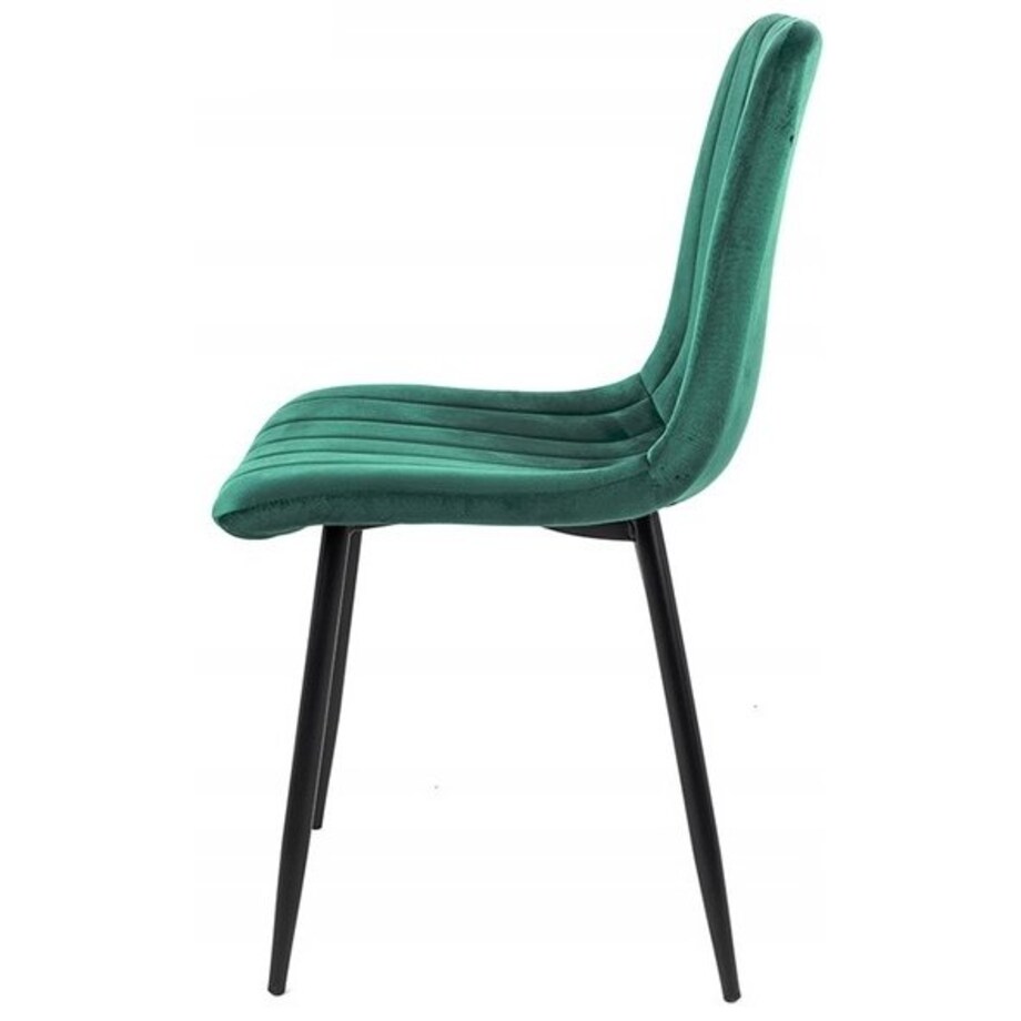 Krzesło tapicerowane Lara J-07.GREEN do salonu zielone, King Home