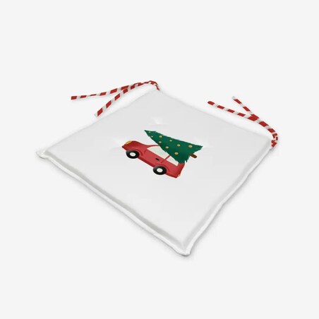 Poduszka świąteczna na krzesło - Minimalistyczny samochód