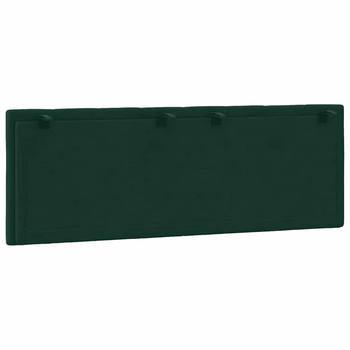 vidaXL Poduszka na wezgłowie, Hanko, ciemnozielona, 140 cm, aksamitna