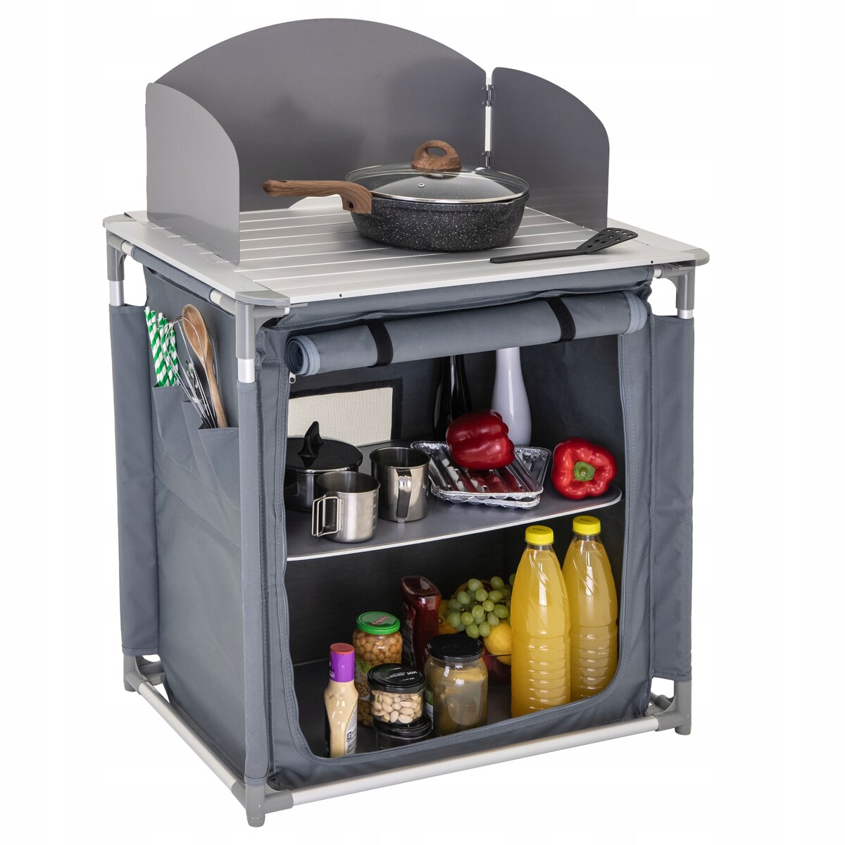 KUCHNIA TURYSTYCZNA SZAFKA stół składany ogrodowy torba KEMPINGOWY stolik