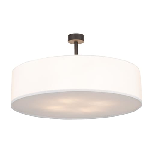 Sufitowa lampa do sypialni Rondo 4242 TK Lighting z tkaniny biała