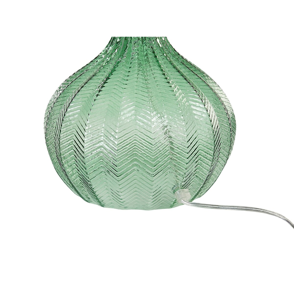 Lampa stołowa szklana zielona KEILA