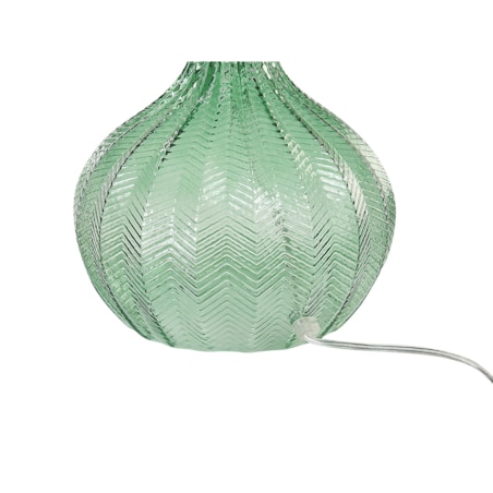Lampa stołowa szklana zielona KEILA