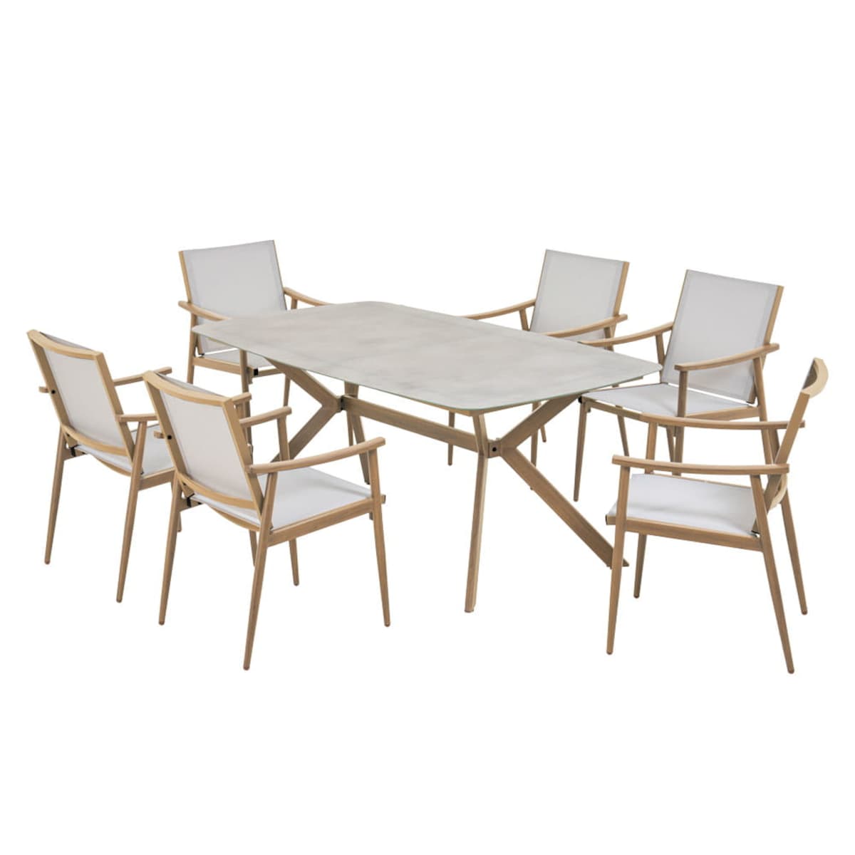 Zestaw mebli ogrodowych jadalnianych Napa 6 osobowy