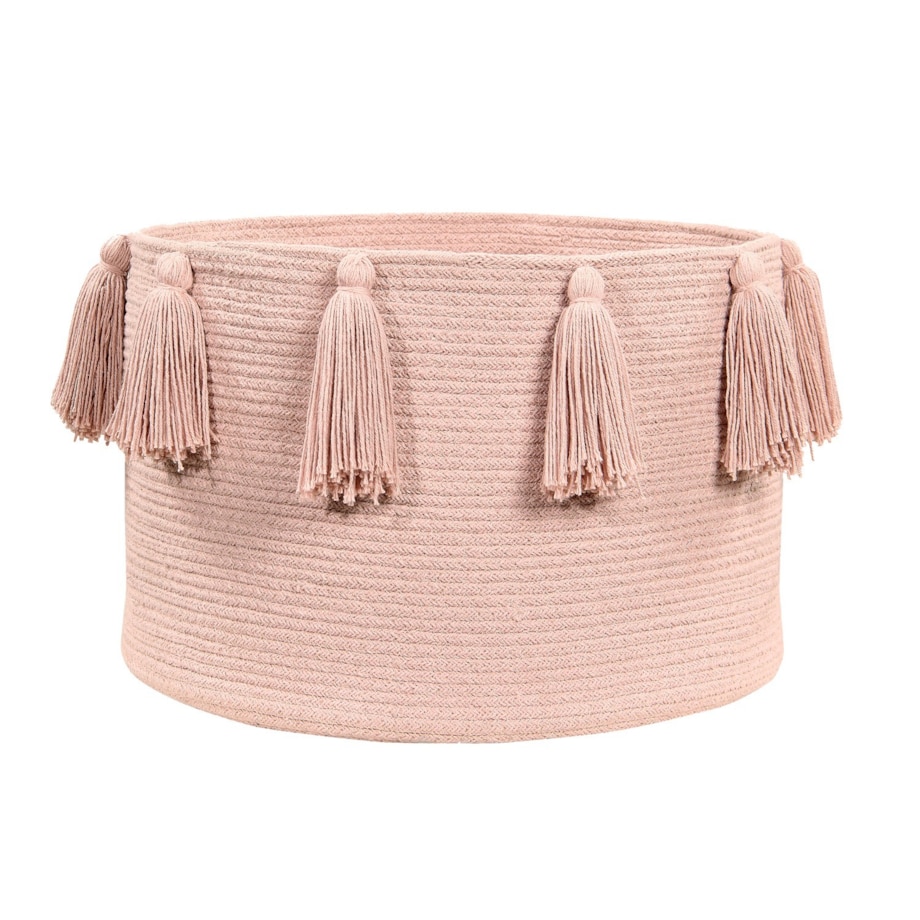 Kosz Basket Tassels Vintage Nude