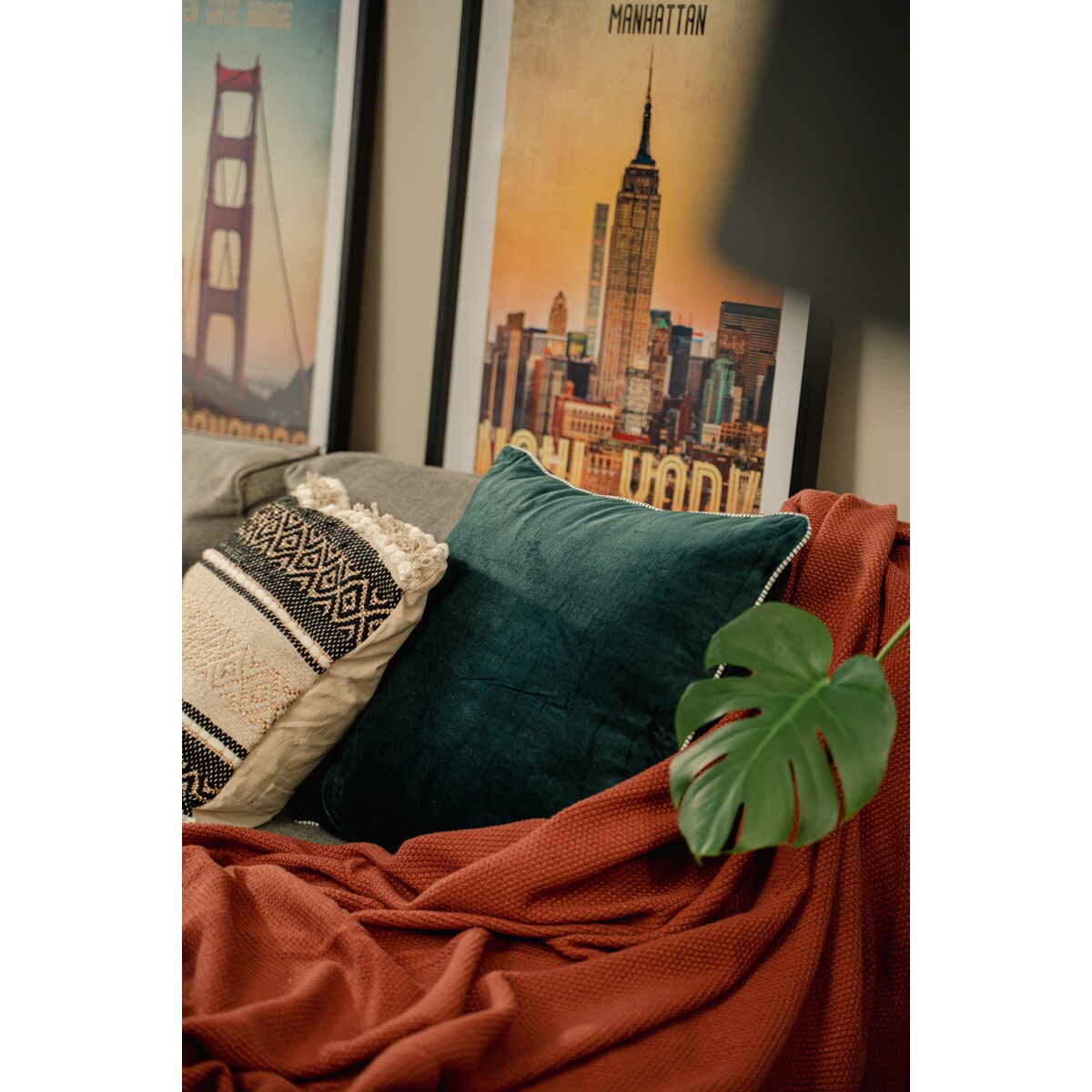 Poduszka dekoracyjna HOTEL TROPIK, 46 x 46 cm