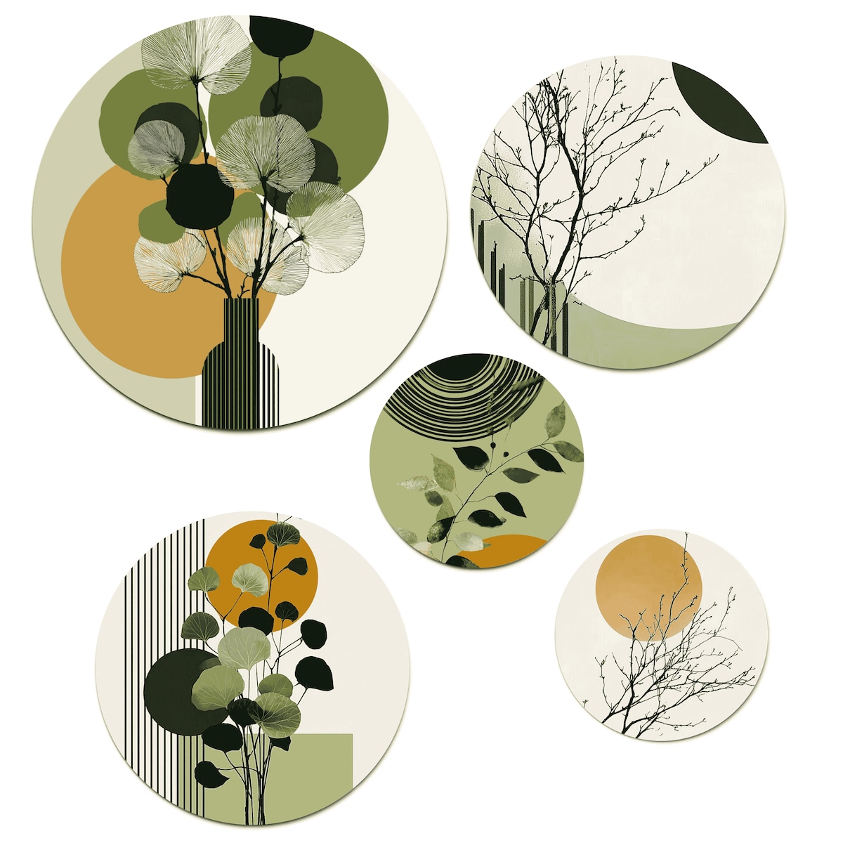 Nowoczesne Obrazy ścienne na ścianę do pokoju salonu sypialni Liście Natura