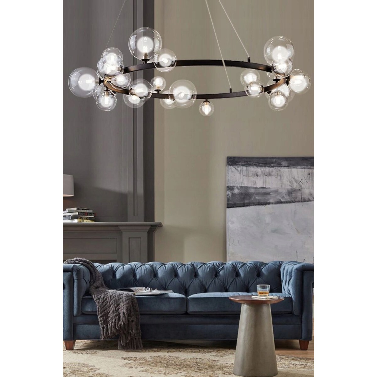 Lampa Sufitowa Wisząca Modern Loft Szklane Kule