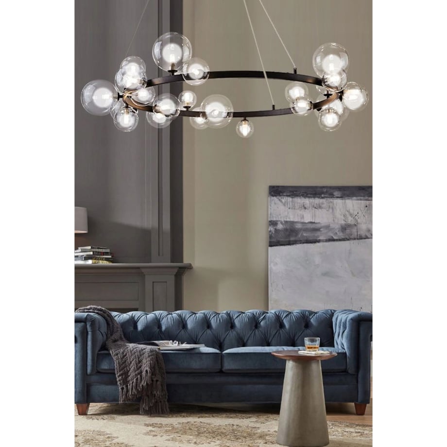 Lampa Sufitowa Wisząca Modern Loft Szklane Kule