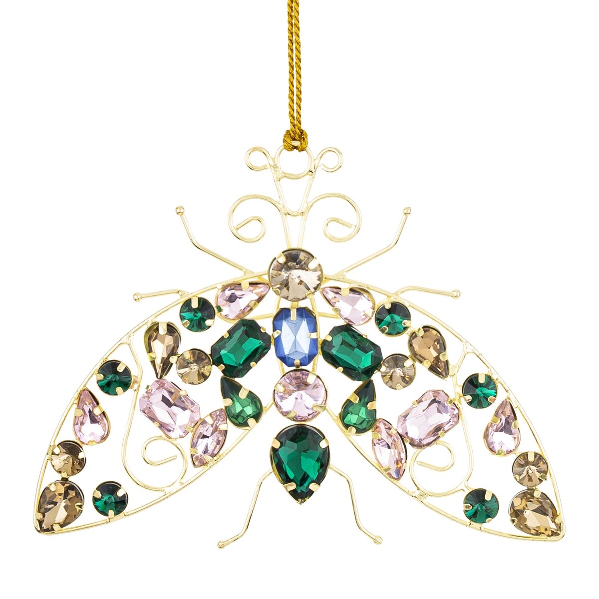 Ozdoba - zawieszka 2 szt. kolorowa 9,5x13x1 cm FLYGA